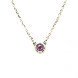 Tiffany & Co Elsa Peretti Color by the Yard Necklace Pendant Sterling Sapphire